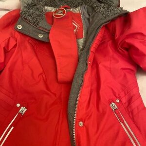 ZeroXposur Red and Gray Kids Puffer Jacket
